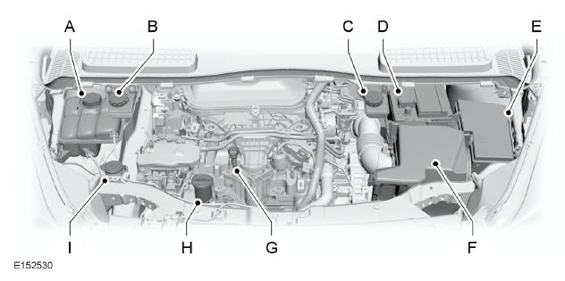 Under Hood Overview - 2.0L Duratorq-TDCi (DW) Diesel