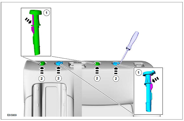 Rear Center Safety Belt Retractor