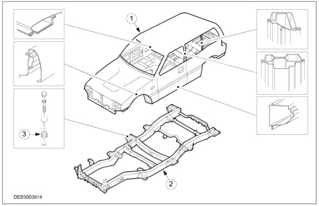 Non-monocoque bodywork