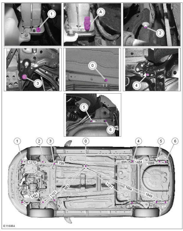 Example of measuring the floor pan