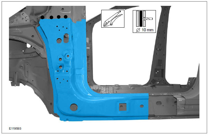 A-Pillar Outer Panel Section and Reinforcement