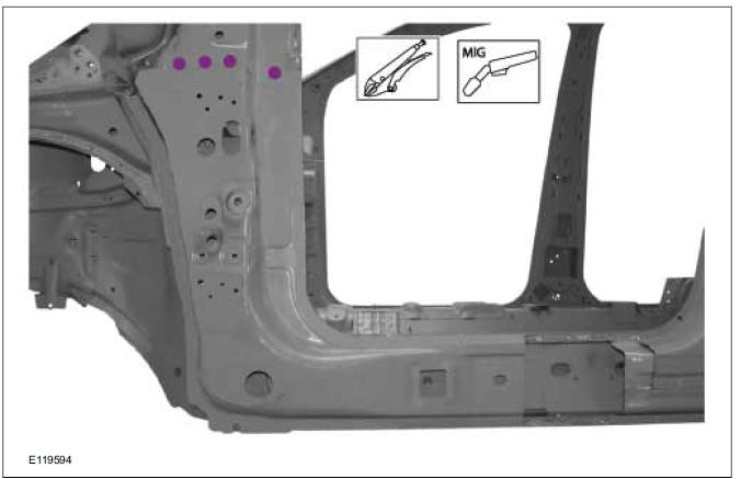 A-Pillar Outer Panel Section and Reinforcement