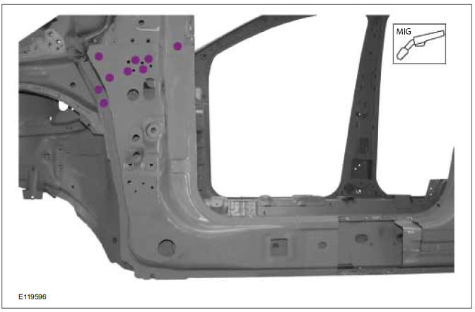 A-Pillar Outer Panel Section and Reinforcement