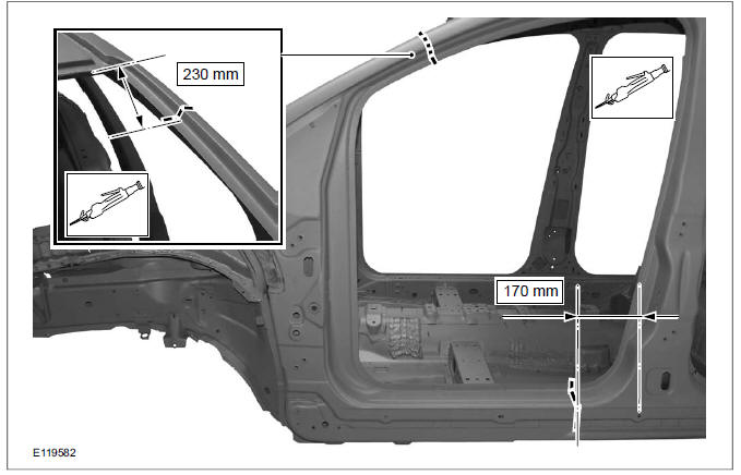 A-Pillar Outer Panel Section and Reinforcement