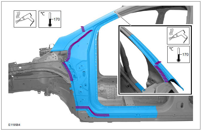 A-Pillar Outer Panel Section and Reinforcement