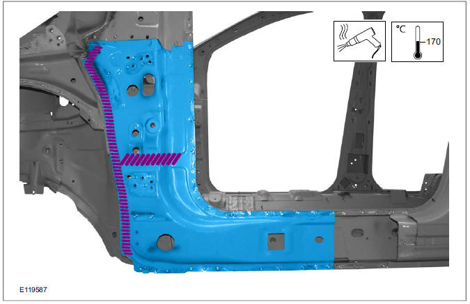 A-Pillar Outer Panel Section and Reinforcement