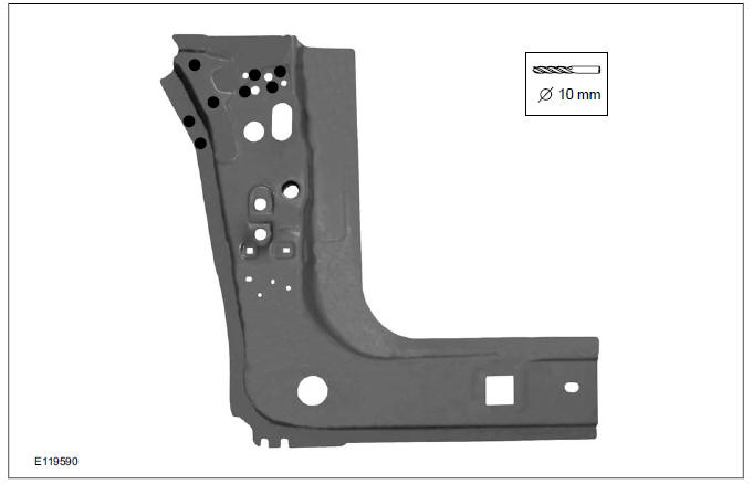 A-Pillar Outer Panel Section and Reinforcement