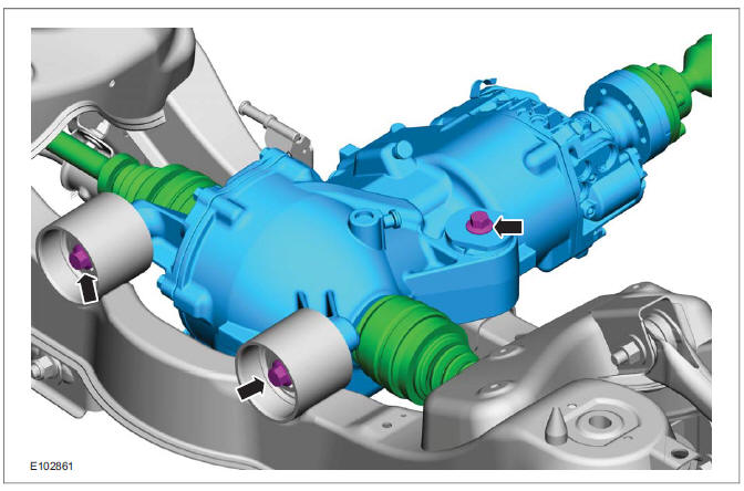 Mounting points - rear differential