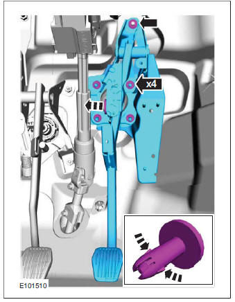 Brake Pedal and Bracket - RHD 4WD/RHD FWD