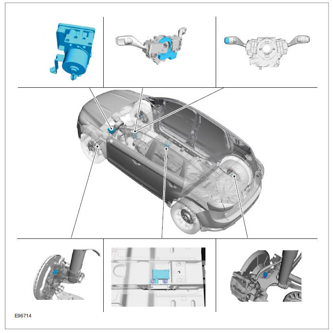 Anti-Lock Control - Stability Assist (Component Location)