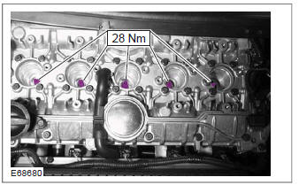 Measure the compression pressure (Engine - 2.5L Duratec-ST (VI5)