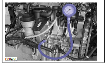 Measure the oil pressure (Engine - 2.5L Duratec-ST (VI5)