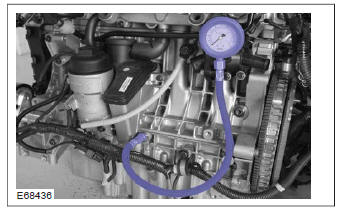Measure the oil pressure (Engine - 2.5L Duratec-ST (VI5)