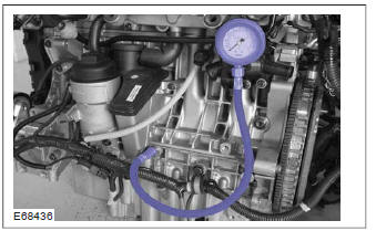 Measure the oil pressure (Engine - 2.5L Duratec-ST (VI5)