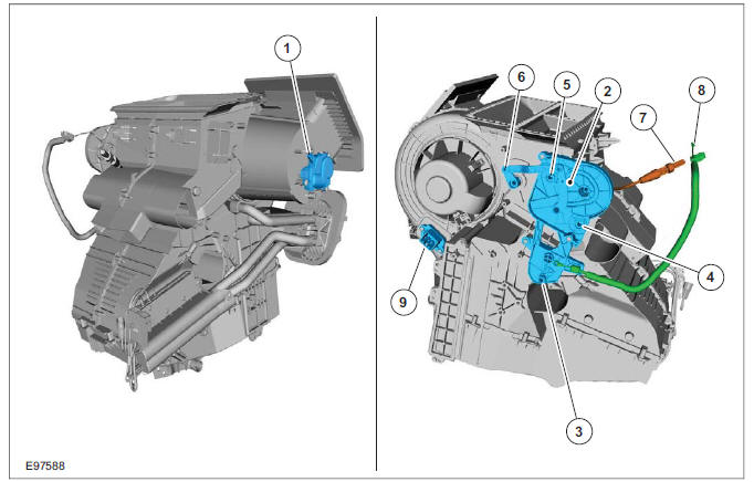 Climate control housing - vehicles with manual temperature control