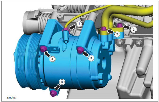 Air Conditioning (A/C) Compressor - 2.5L Duratec (147kW/200PS) - VI5(34 626 4) 