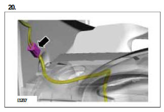 Audio Unit Antenna to Connector Cable - Vehicles With: Glass Roof Panel