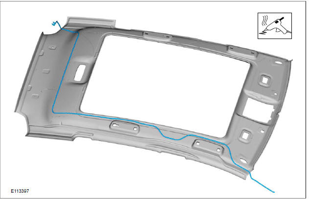 Audio Unit Antenna to Connector Cable - Vehicles With: Glass Roof Panel