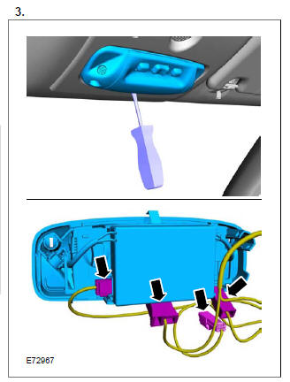 Audio Unit Antenna to Connector Cable - Vehicles Without: Glass Roof Panel