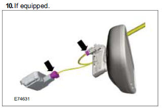 Audio Unit Antenna to Connector Cable - Vehicles With: Glass Roof Panel