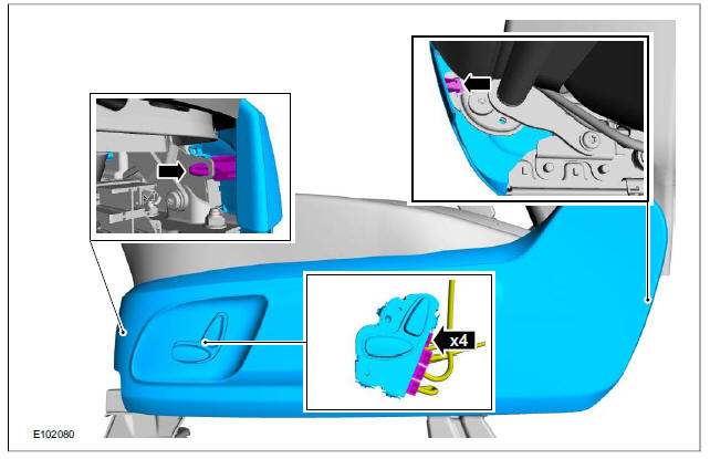 Front Seat Control Switch (33 580 0; 33 583 0; 33 585 0)