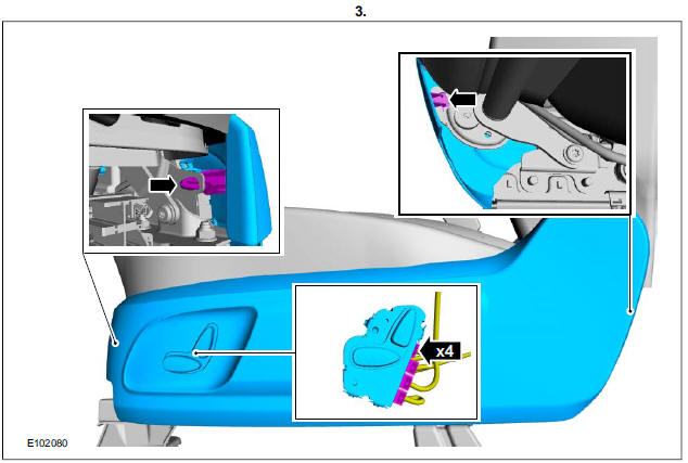 Front Seat Height Adjustment Motor (33 797 0; 33 797 4)