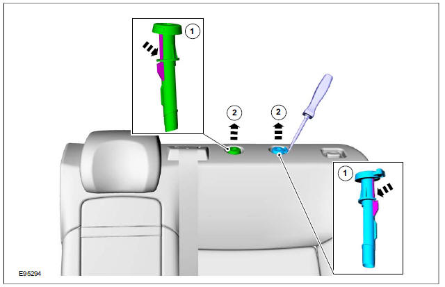 Rear Seat Backrest Latch