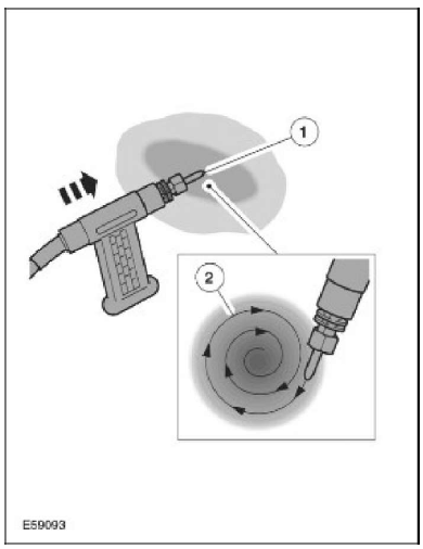 Heat-induced material shrinking