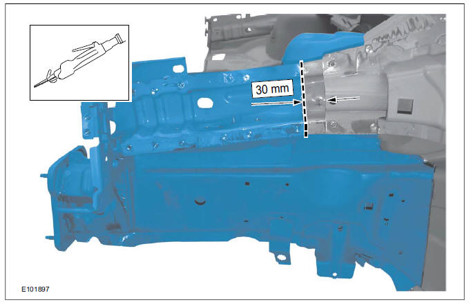 Front Side Member and Fender Apron Panel LH