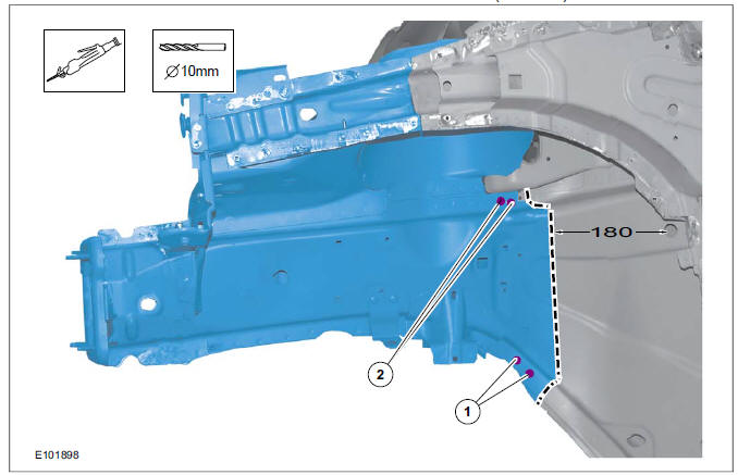 Inner Panel - Fender Apron Panel Reinforcement