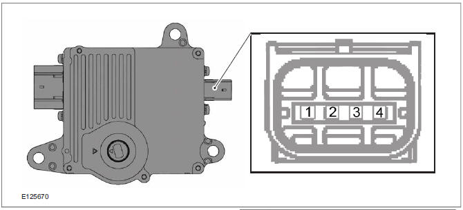 Pin assignment for TCM connector 'B' (connection to transaxle)
