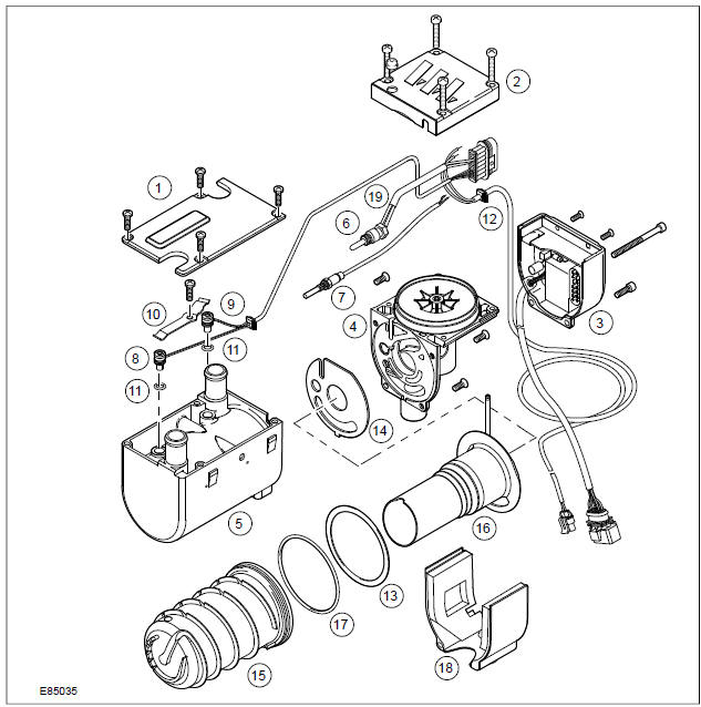 Detailed illustration of fuel-fired heater